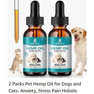 Premium Hemp Pain Relief Oil for Dogs – Natural Relief for Joint and Muscle Discomfort